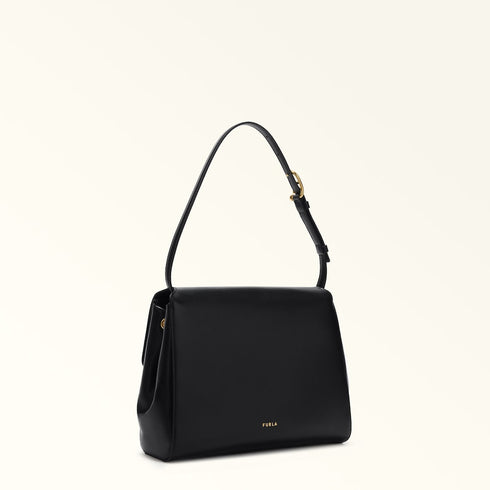 Τσάντα ώμου Domus Furla WB01862 BX4185 O6000 μαύρο
